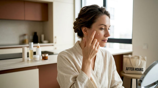 Woman applying nutrient-rich skincare serum